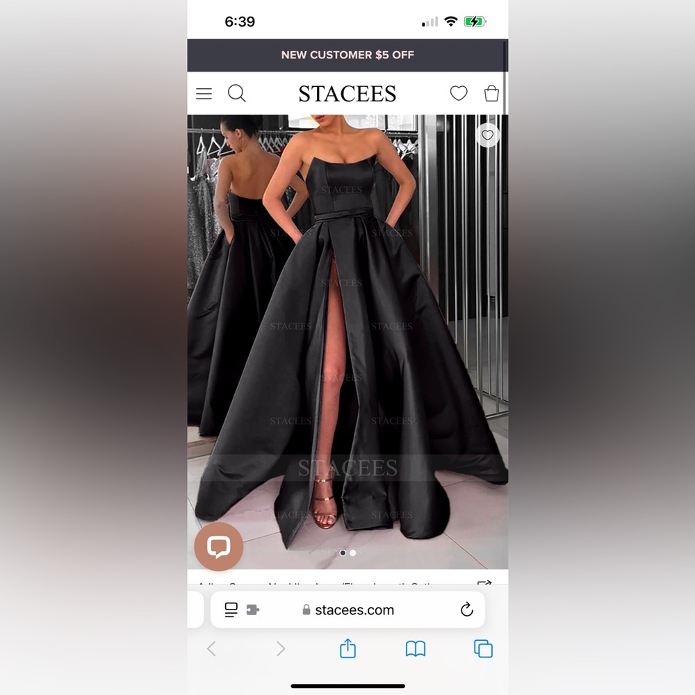 Black ballgown